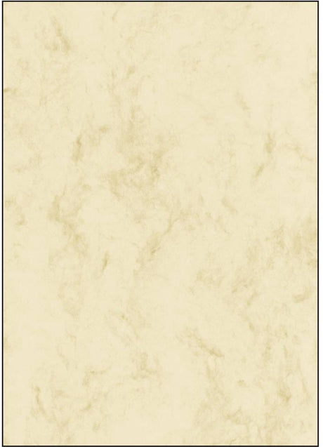 Sigel designpapier a4 - marmer beige - 200 grams - 25 vel - si-dp191