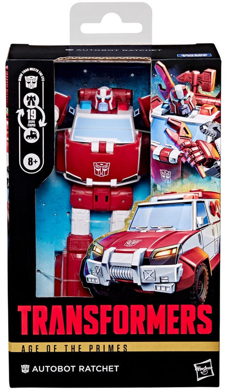 Transformers hasbro age of the primes deluxe class action figure autobot ratchet 15 cm action figuur