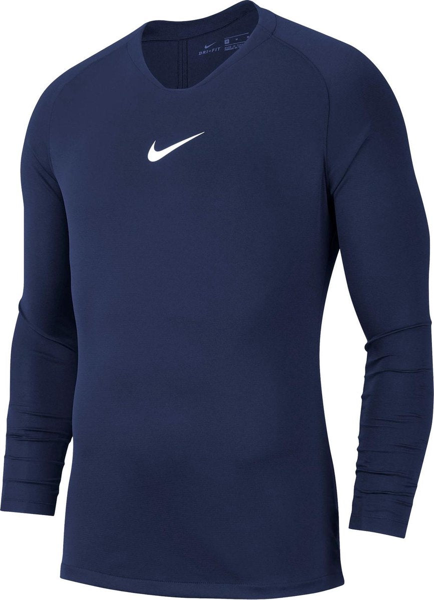 Nike park first layer shirt lange mouw heren - marine | maat: l