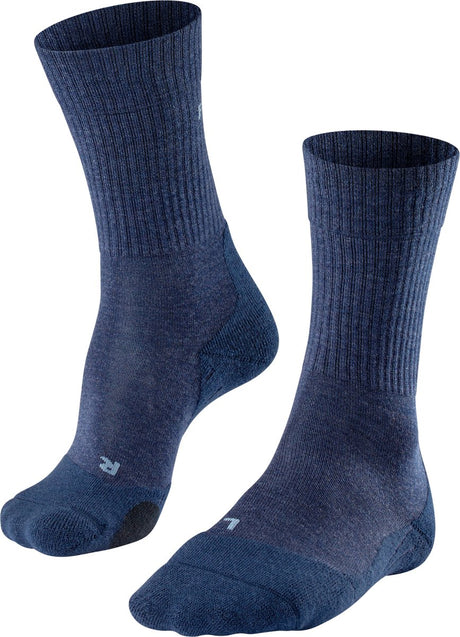 Falke tk2 wool anti-blaar dik wol functioneel materiaal wandelsokken heren blauw - maat 42-43 42 43