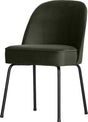 Woood vogue eetkamerstoel - fluweel - donker groen - 83x50x57