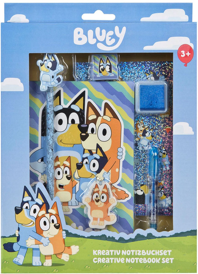 Undercover bluey notitieblok set - schrijf- en knutselaccessoires.