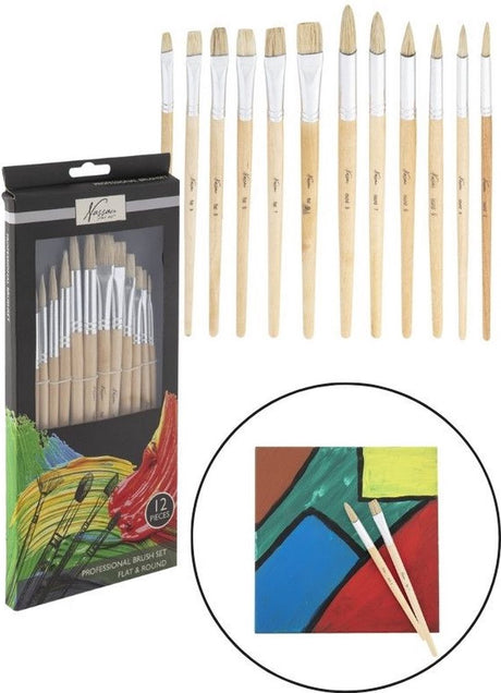 Nassau fine art nassau kwastenset, 12dlg.