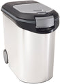 Curver voedselcontainer hond of kat - 35l - 12kg - 28x49x42,5cm - metallic