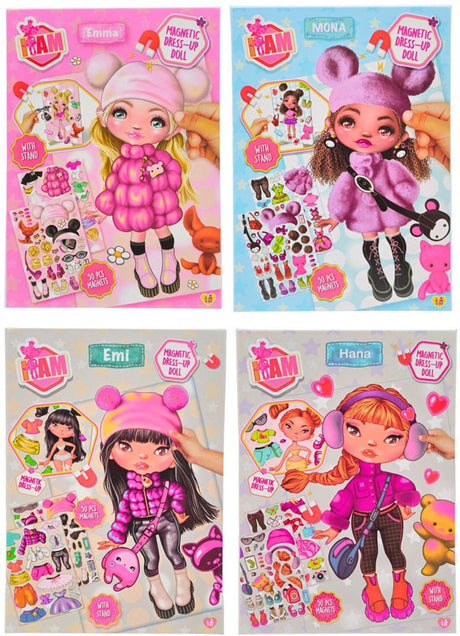 Canenco i am magnetic dress up doll - winter a5