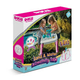 Dolu zand-watertafel + accessoires roze wit