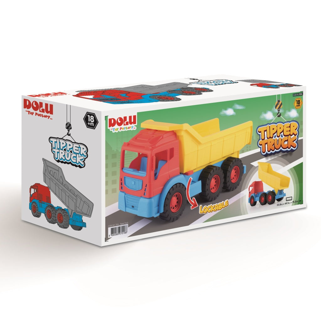 Dolu 7016 grand camion jaune rouge