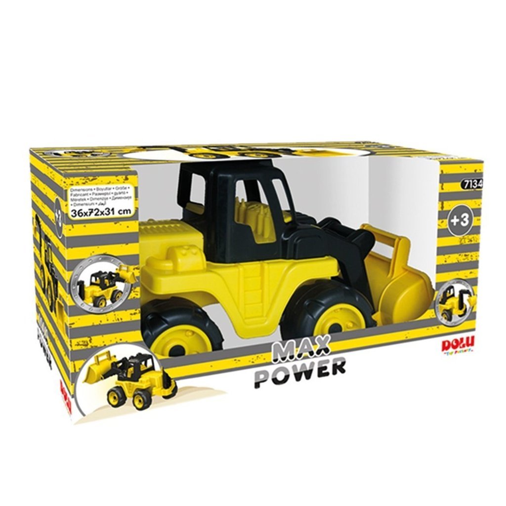 Dolu Max Power Bulldozer Walking Car 36x72x31 cm giallo nero