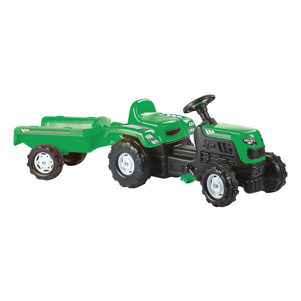 Dolu dolu tractor ranchero met aanhanger groen