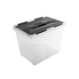 Sunware onyx opbergbox 15l transparant antraciet