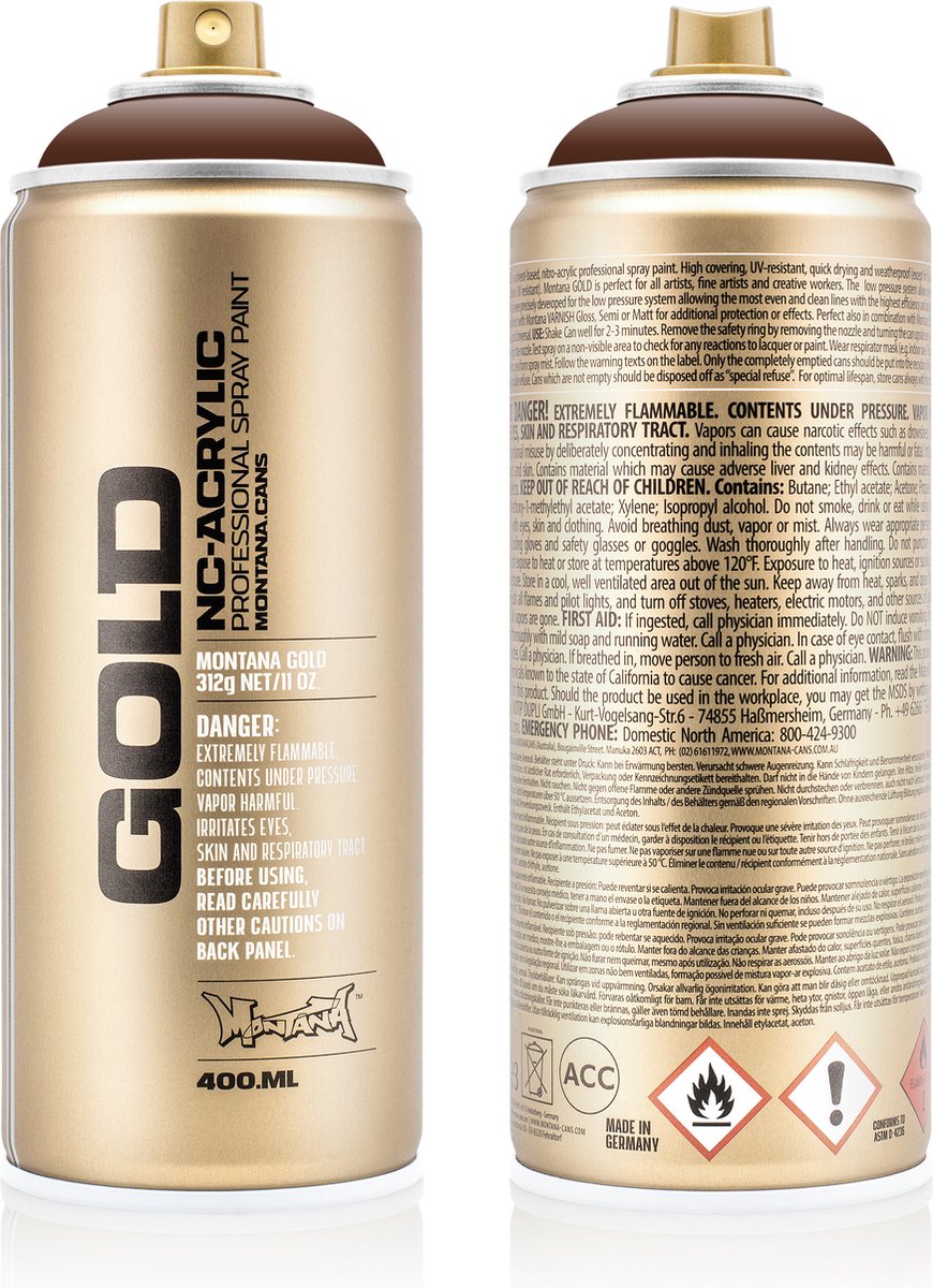 Colortime spuitbusverf bruin | spray paint | verfspray | zijdeachtige afwerking | diverse oppervlakken | 400 ml | 1 stuk