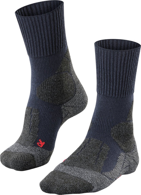 Falke tk1 anti-blaar dik wol functioneel materiaal wandelsokken dames blauw - maat 37-38