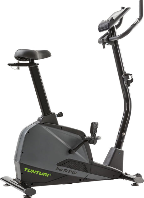 Tunturi star fit e100 hometrainer - fitnessfiets - 21 programma's - 24 weerstandsniveaus - ergometer - verstelbaar - kleur: zwart