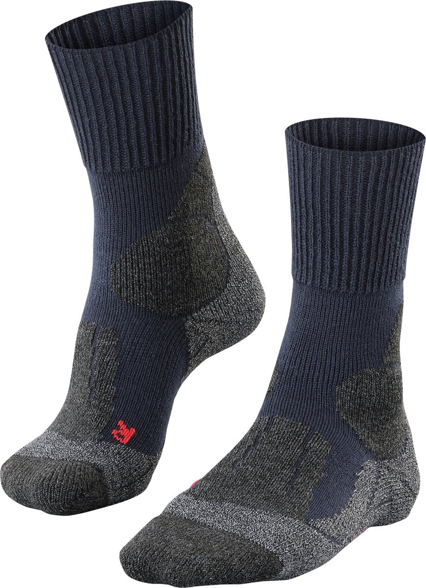 Falke tk1 anti-blaar dik wol functioneel materiaal wandelsokken dames blauw - maat 35-36