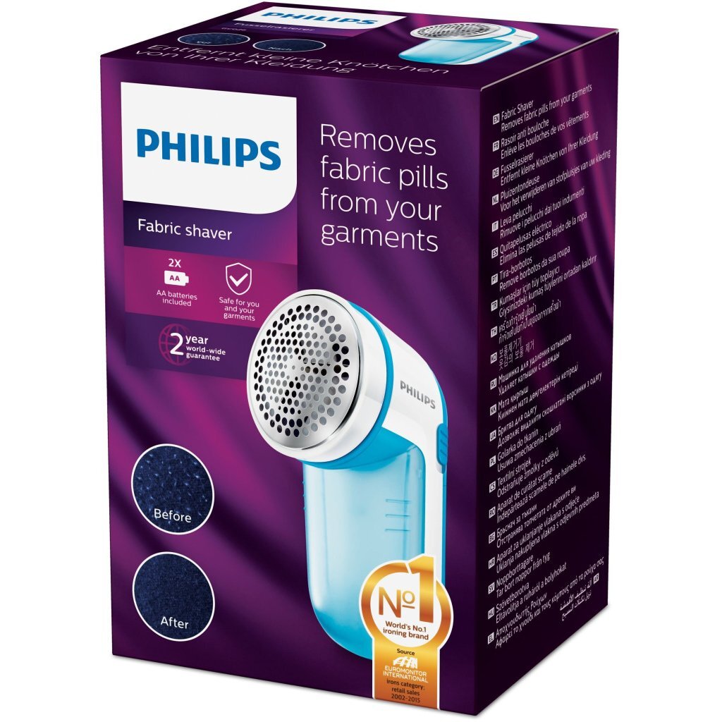 Philips gc026 00 pluisverwijderaar blauw wit