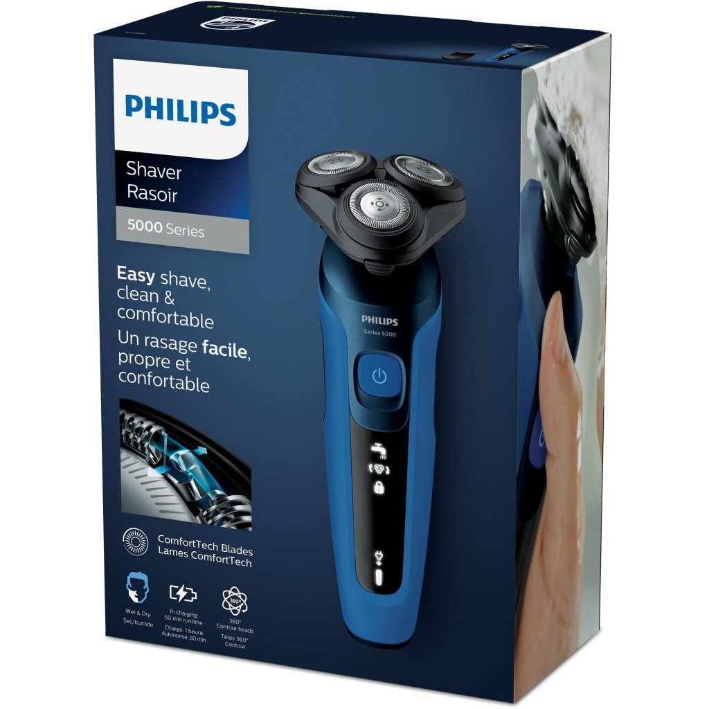 Philips S5466 17 SHAVER SERIE 5000 SECH SECH SHAVER NEGRO AZUL