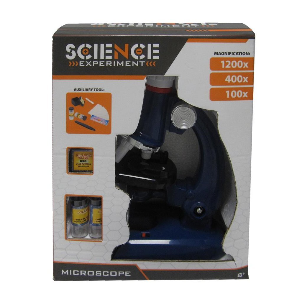 Basic microscope with 100-1200x magnification + light