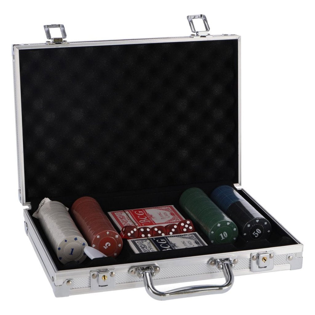 Anere Marken Poker Set am Fall 200-Stéck Aluminium