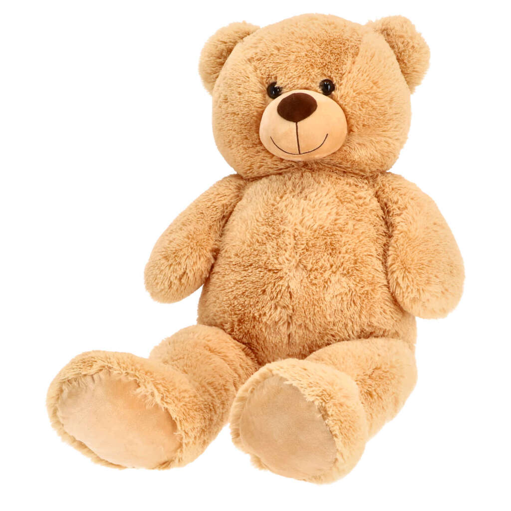 Pluchiez hug bear sitting 100 cm light brown