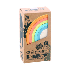 Mlitoys bioplastic stapelregenboog 7-delig
