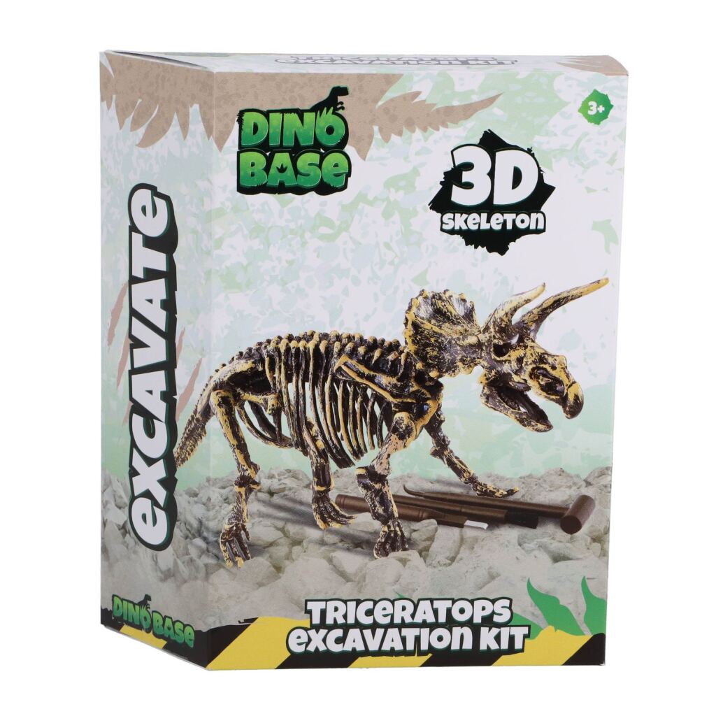 Dinobase Dino 3D triceratops skeleton