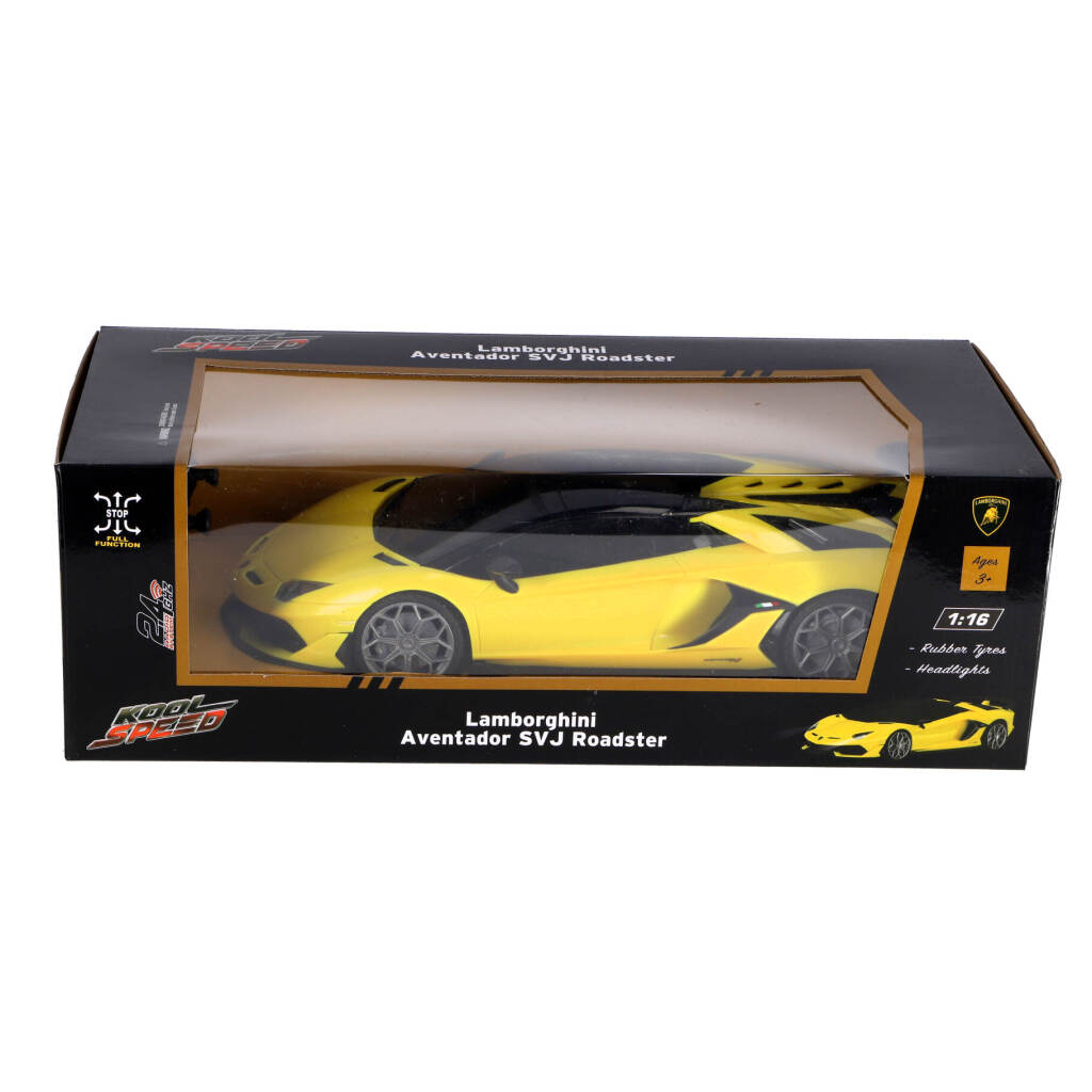 Kool Speed ​​RC Lamborghini Aventador Svj Roadster 1:16 + jaune clair