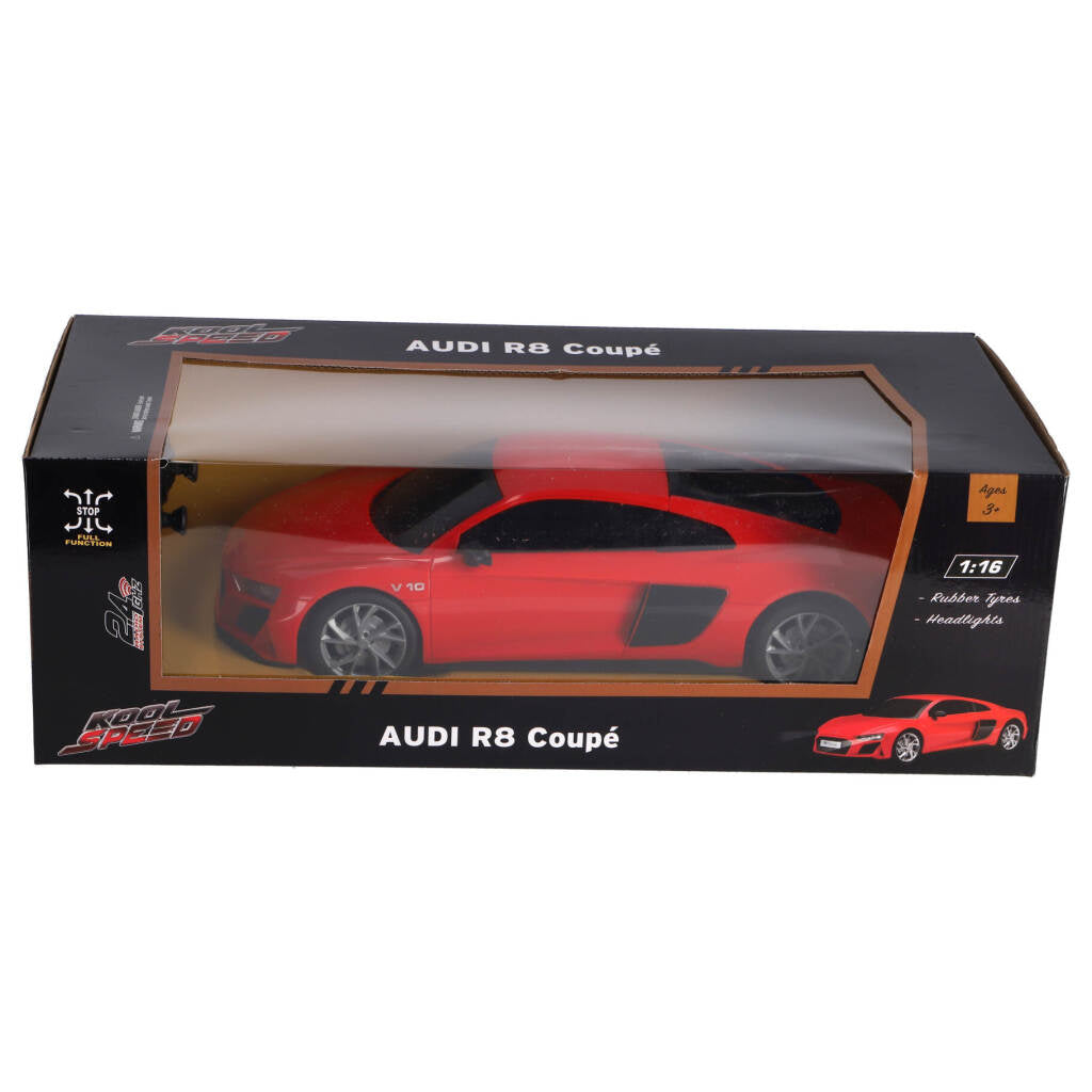 Kool Speed ​​RC Audi R8 V10 COUCTUTE; 1:16 + jasny czerwony