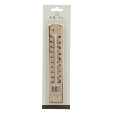 Daily home houten kamer thermometer 20 cm