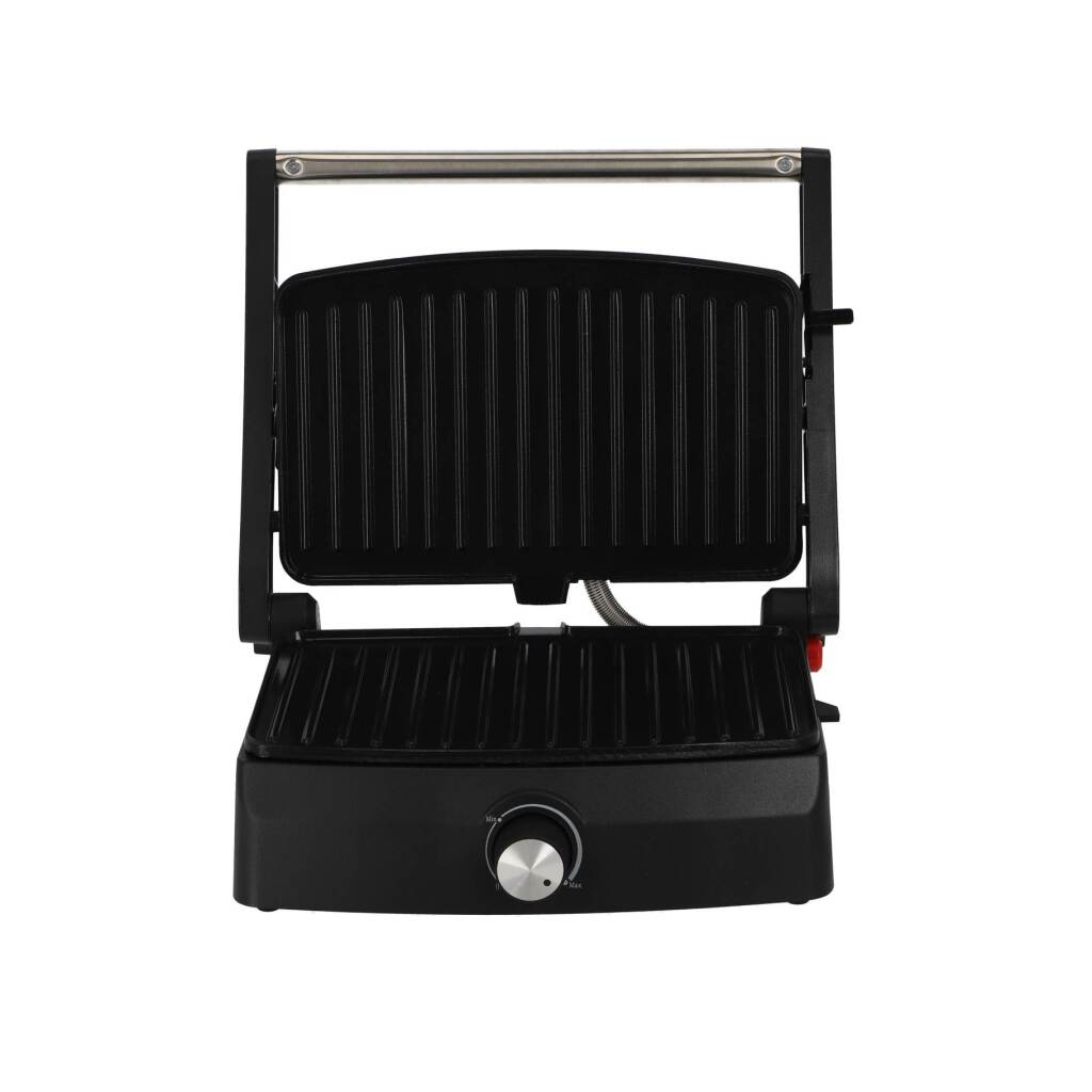 Daily home contactgrill 750w zwart zilver