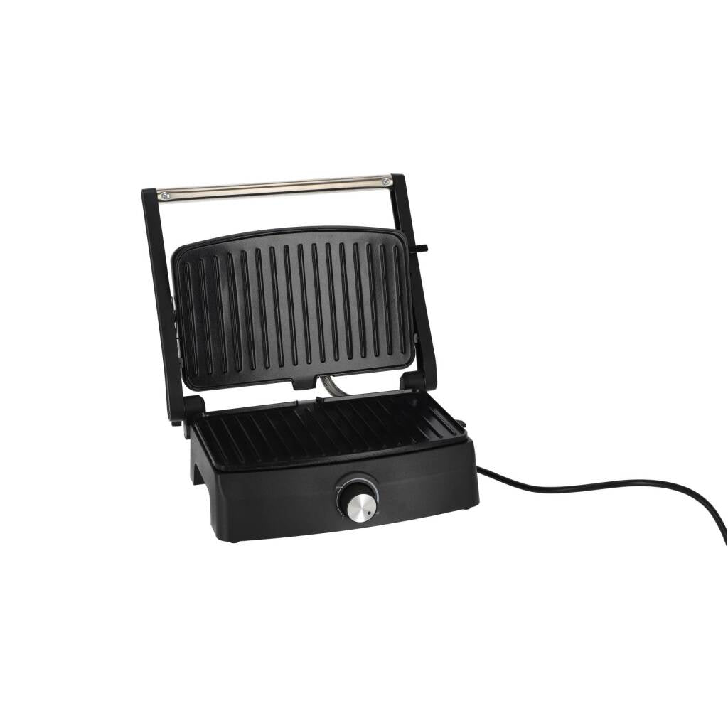 Daily home contactgrill 750w zwart zilver