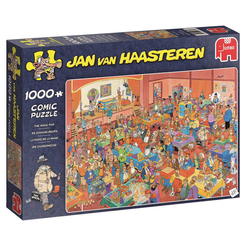 Jumbo -puslespil Jan Van Haasteren de Goochelbeurs 1000 stykker