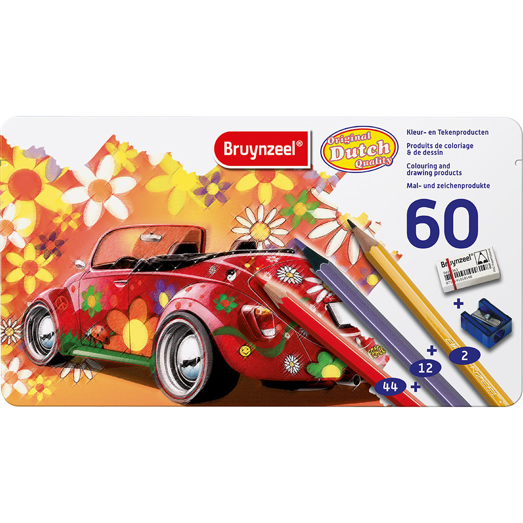 Bruynzeel Super Sixties Beetle Blik, 60 pcs.