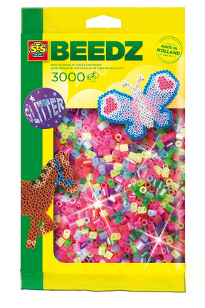 Ses mix strijkkralen 3000 glitter