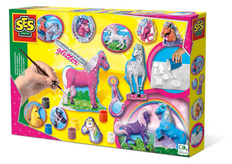 Ses gieten en schilderen - fantasiepaarden