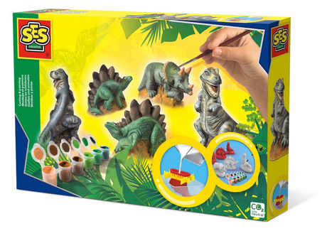 Ses gieten en schilderen - dino's