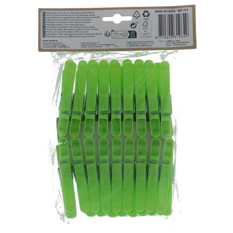 Multy wasknijperset 36-delig gerecycled plastic
