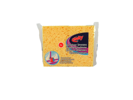 Multy viscose huishoudspons 11x7cm 2 stuks