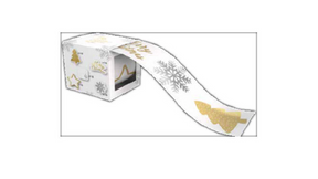 Kerst kado stickers 50st op rol