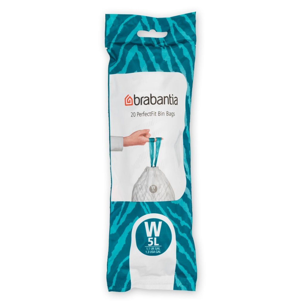 Brabantia PerfectFit Waste Bag Code W 5L 20 stykker