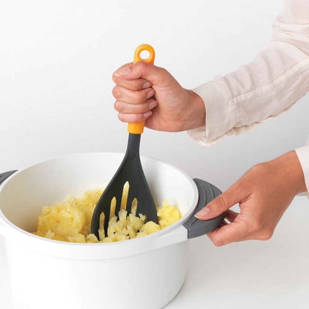 Brabantia gustosa + stamper di patate + cucchiaio giallo nero