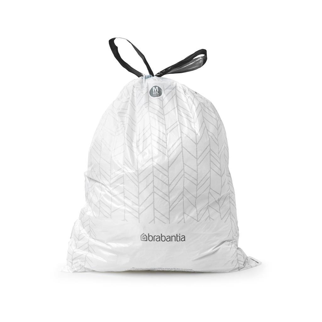 Brabantia perfectfit afvalzak met trekbandsluiting - 60 l - code m - 10 stuks