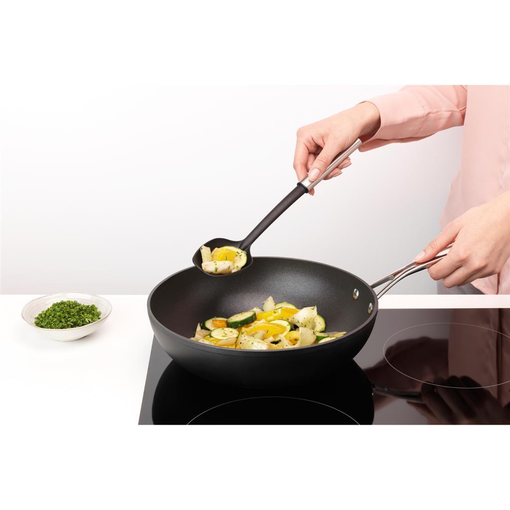 Brabantia Profile serving spoon black stainless steel