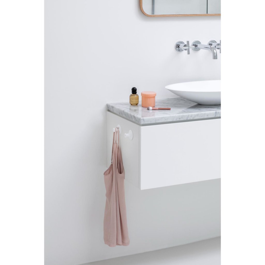 Brabantia Renew towel hooks 2 pieces white