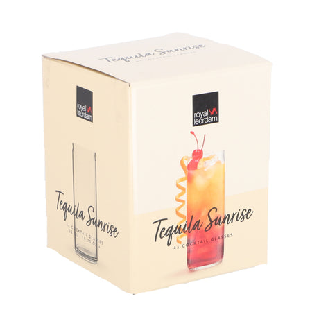 Royal leerdam tequila sunrise glazen 4 stuks