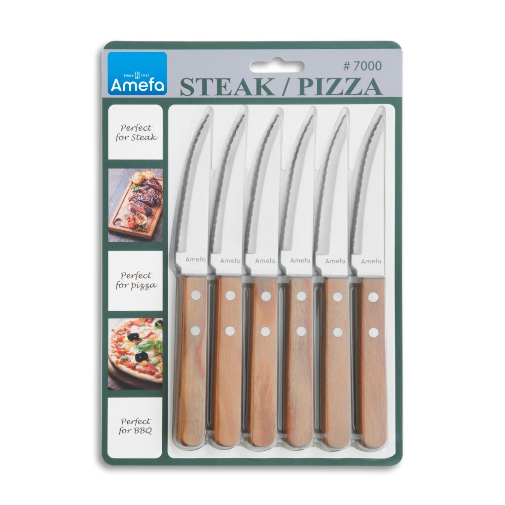 AMEFA Pizza Steak Messer Set 6-Stück