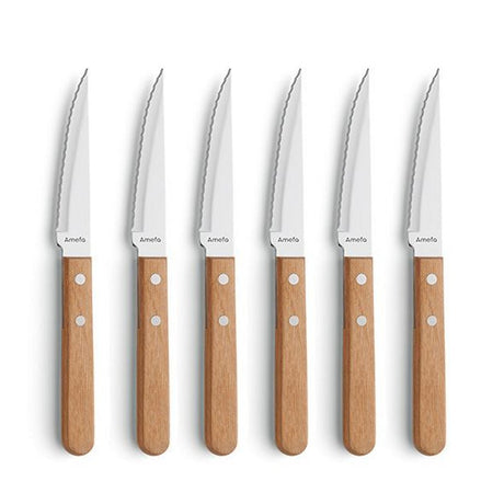 Amefa pizza steak messenset 6-delig