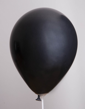 Globos zak met 25 ballons no. 12 metallic zwart