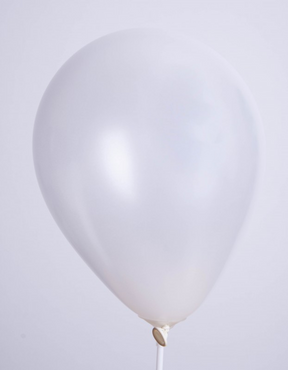 Globos zak met 25 ballons no. 12 parel wit