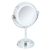 Mirror de diseño LED Dunlop 15 cm de cromo