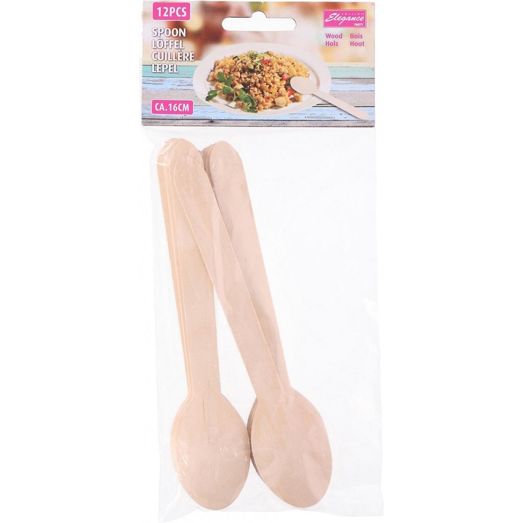 Cuisine elegance cuisine elegance houten lepels 16 cm 12 stuks